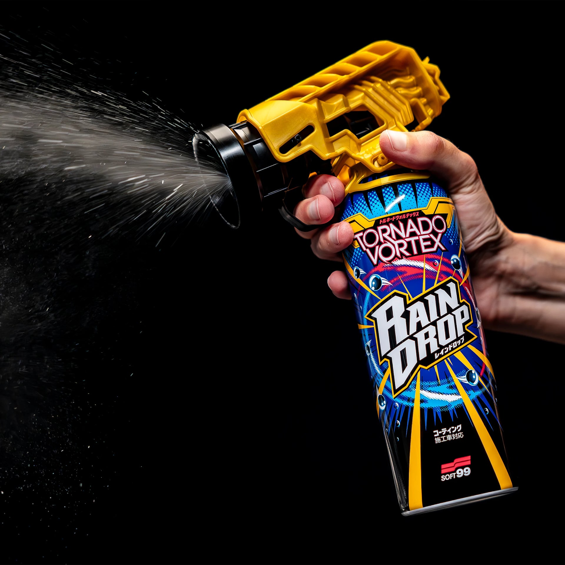 Fusso Coat 12 Months Dark + Rain Drop Tornado Vortex, car wax for dark-coloured paints and spray coating