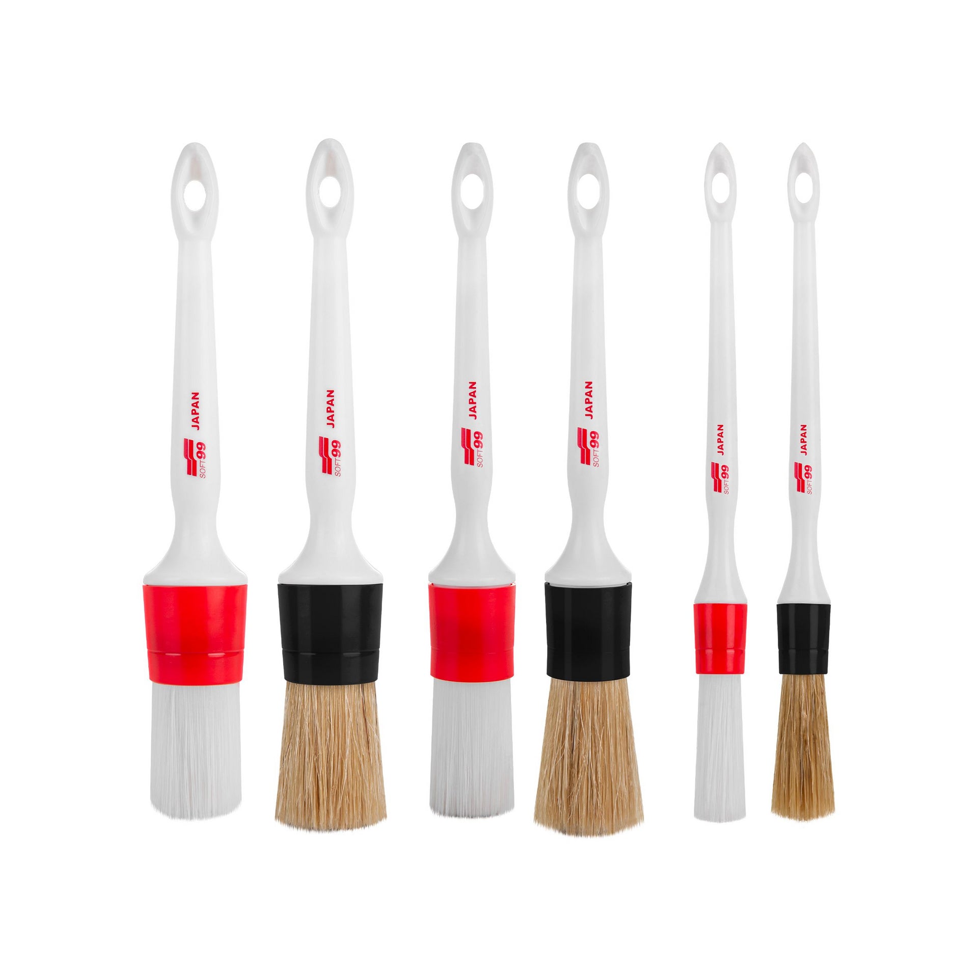 Soft99 Car Care Brushes Set, a set of brushes for exterior and interior 6 pcs.