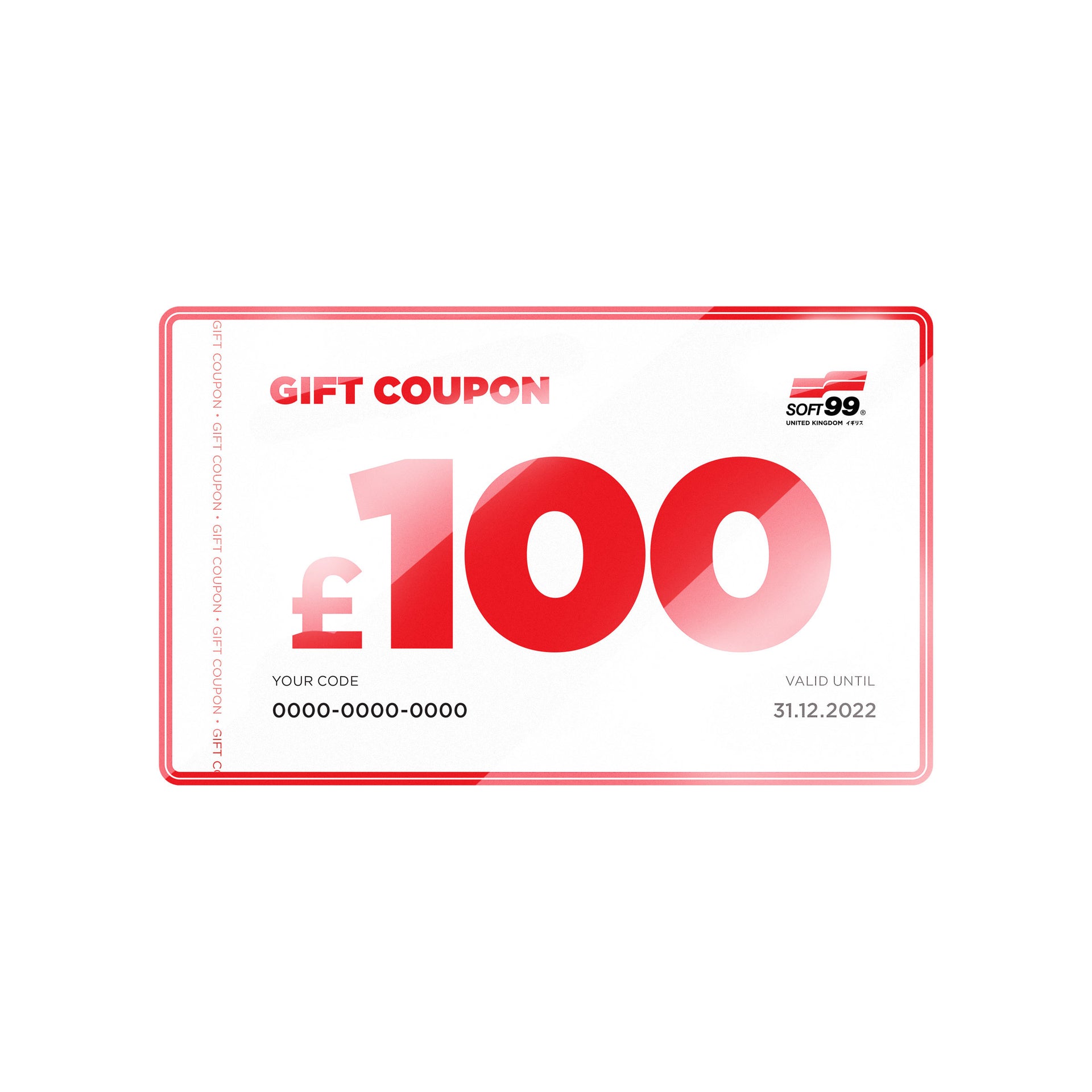 £100 Soft99 Store Voucher Coupon Code