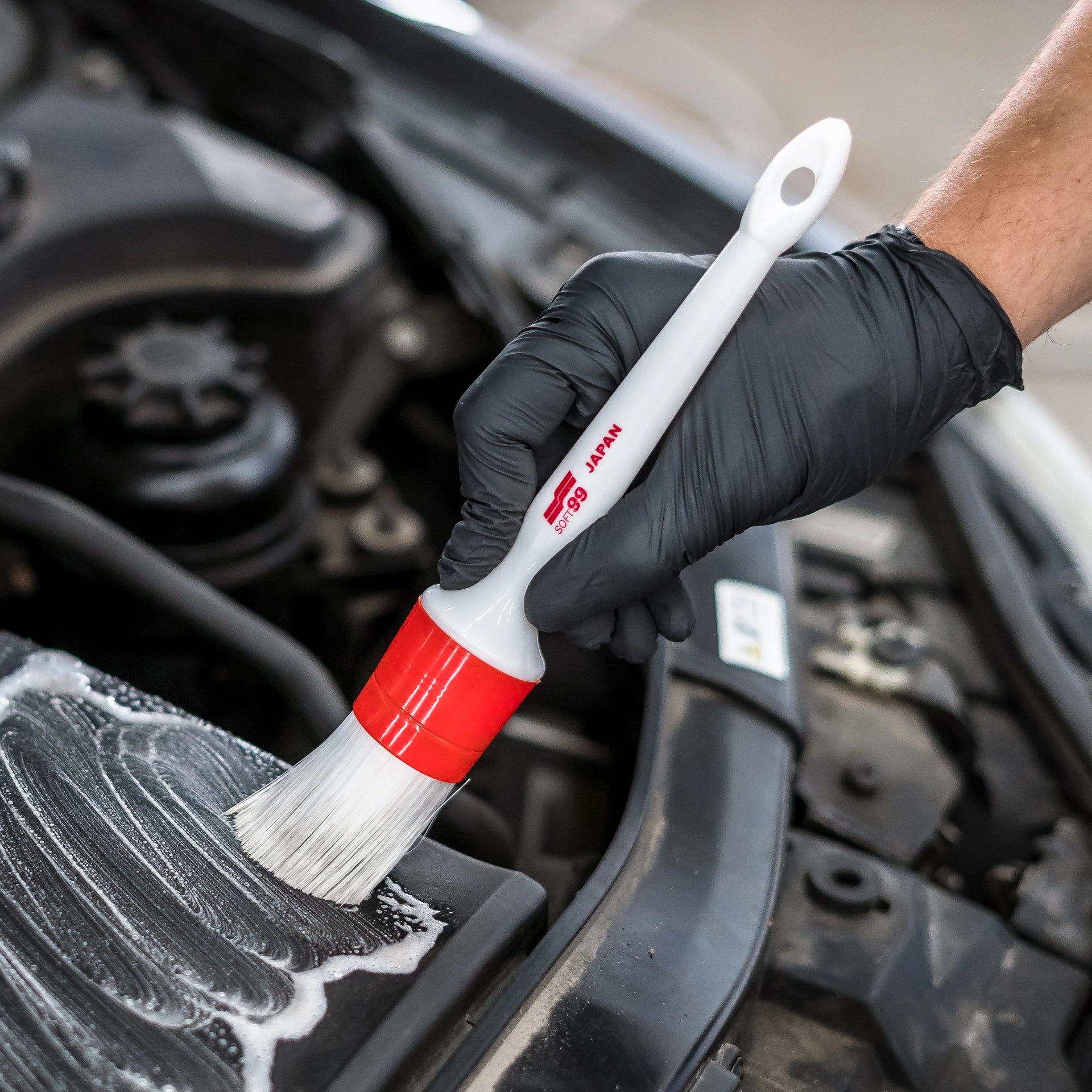 Soft99 Car Care Brushes Set, a set of brushes for exterior and interior 6 pcs.