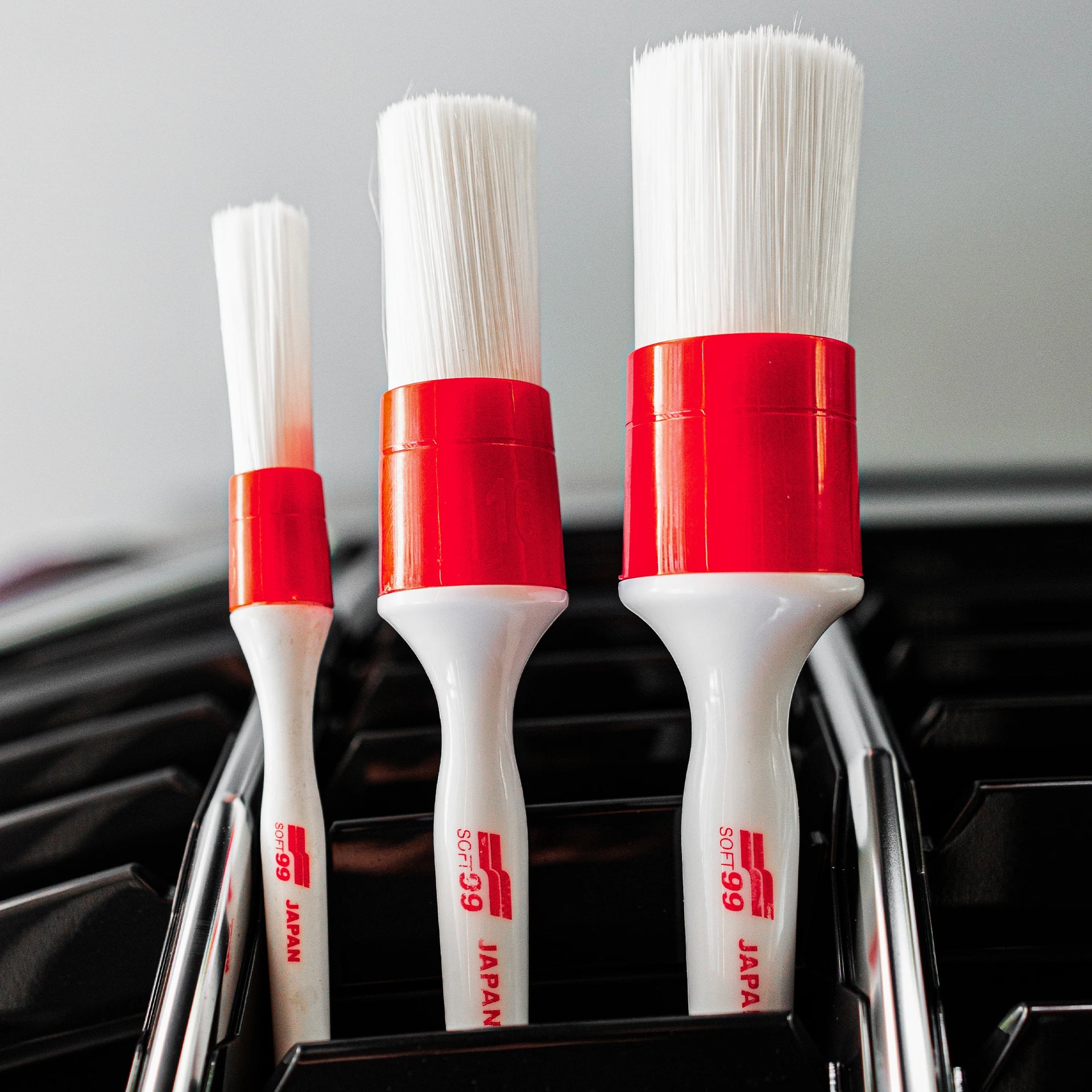 Soft99 Car Care Brushes Set, a set of brushes for exterior and interior 6 pcs.