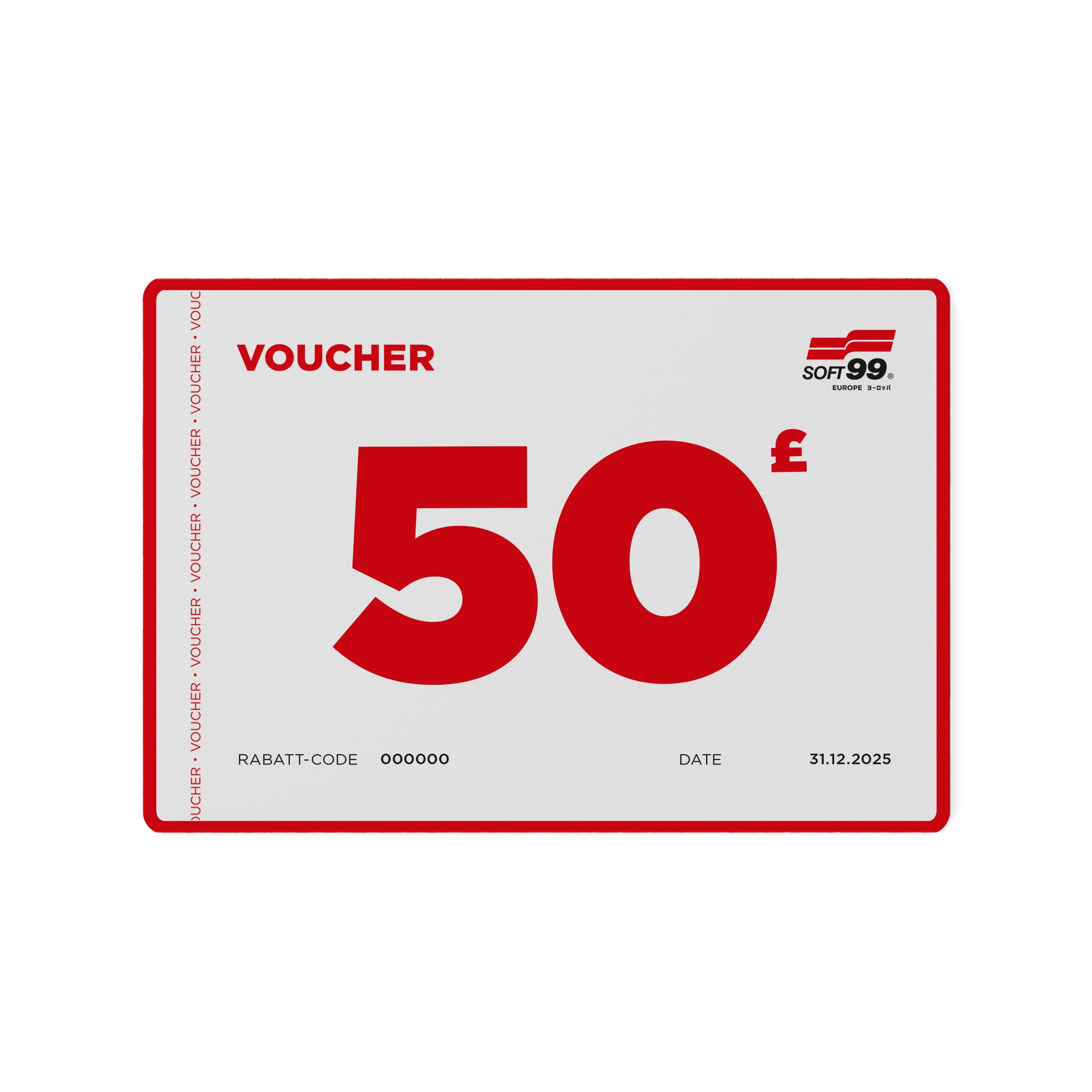 Soft99 Voucher 50/100 GBP