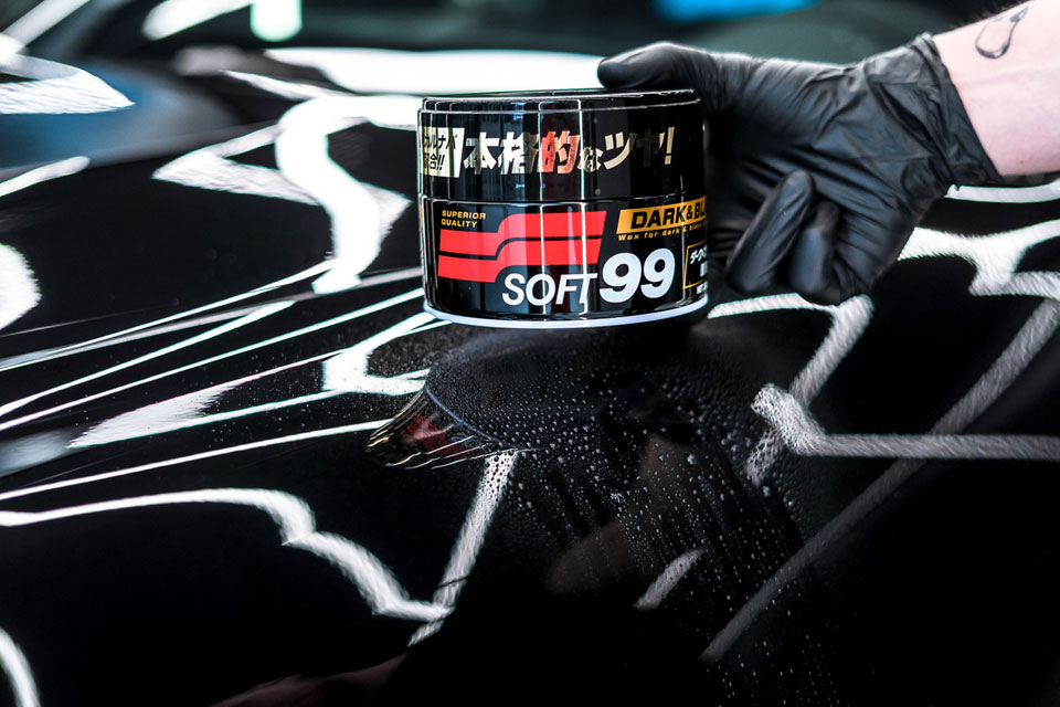 Dark &amp; Black Soft99 Wax, hard car wax, 300 g 5